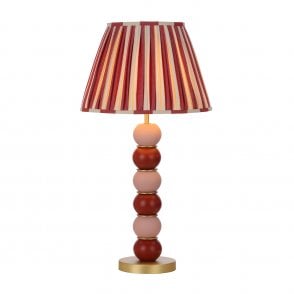 Stacked Ball Table Lamp in Juniper Green & Aubergine